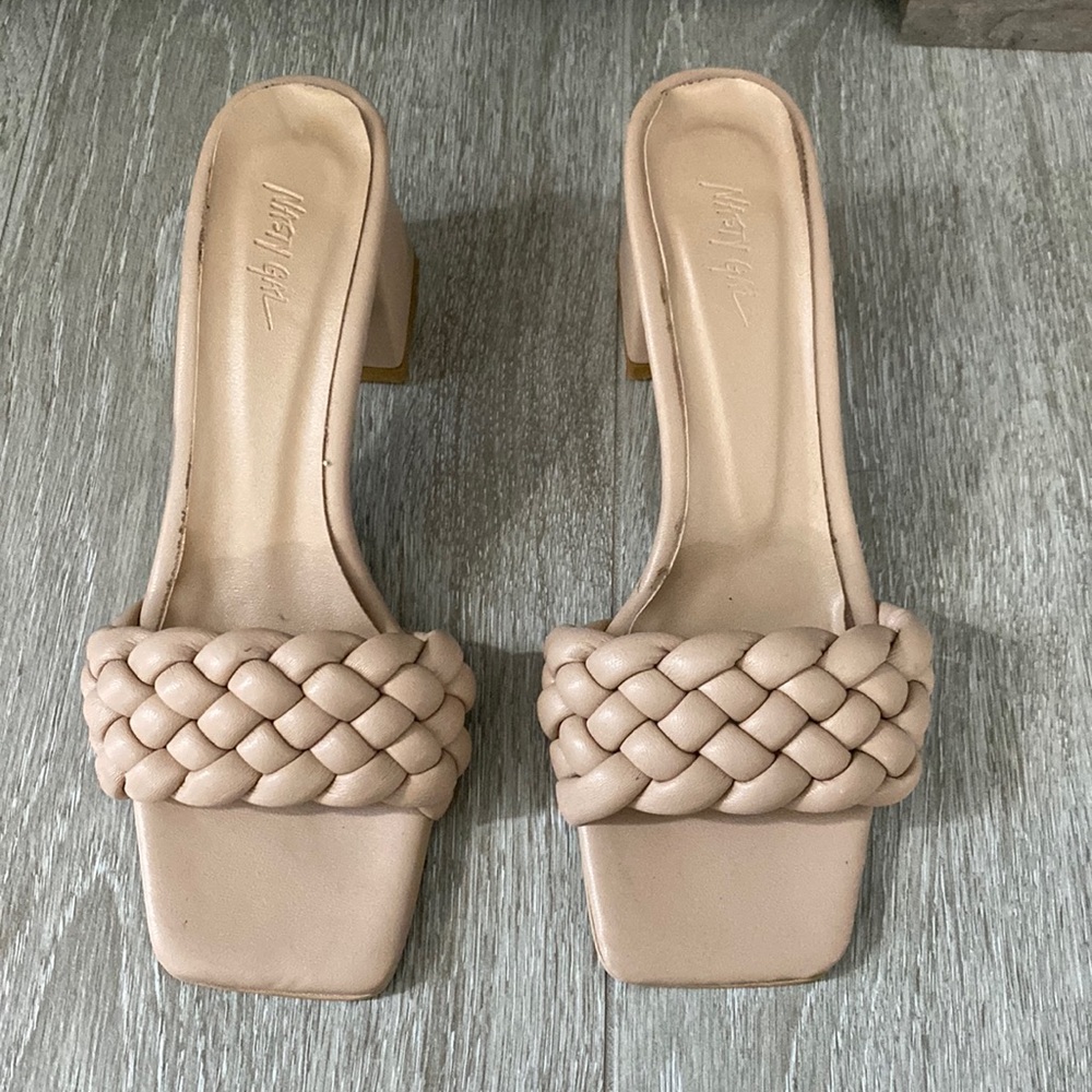 Nasty gal block heel mules